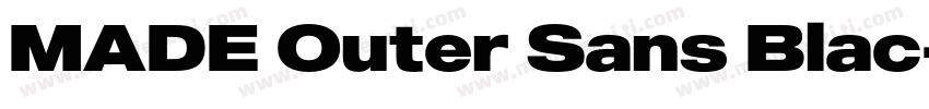 MADE Outer Sans Blac字体转换